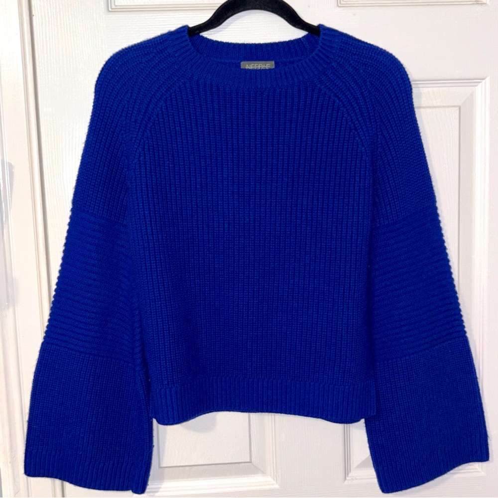 Blue Crew Neck Sweater